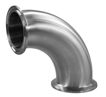 Sanitary 90 degree clamp-end elbow