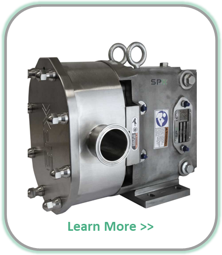 Waukesha Universal 3 high-pressure sanitary rotary lobe pump with internal seal