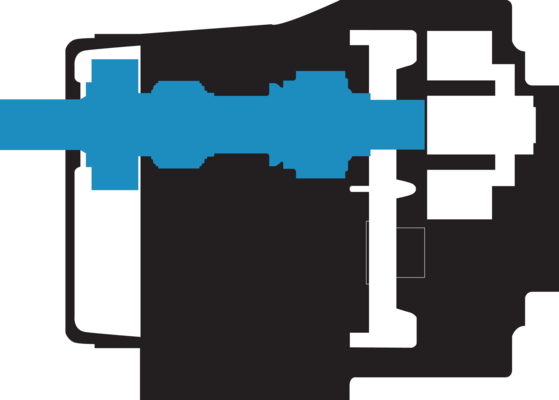 Shaft and bearing arrangement